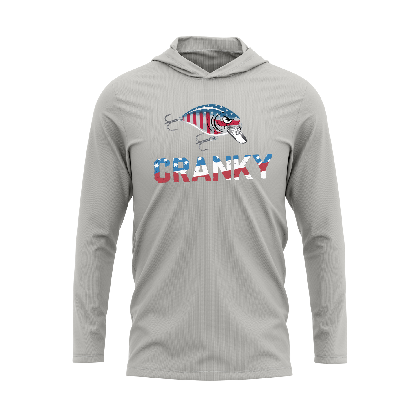 Cranky Crankbait USA SPF40 Performance Fishing Hoodie