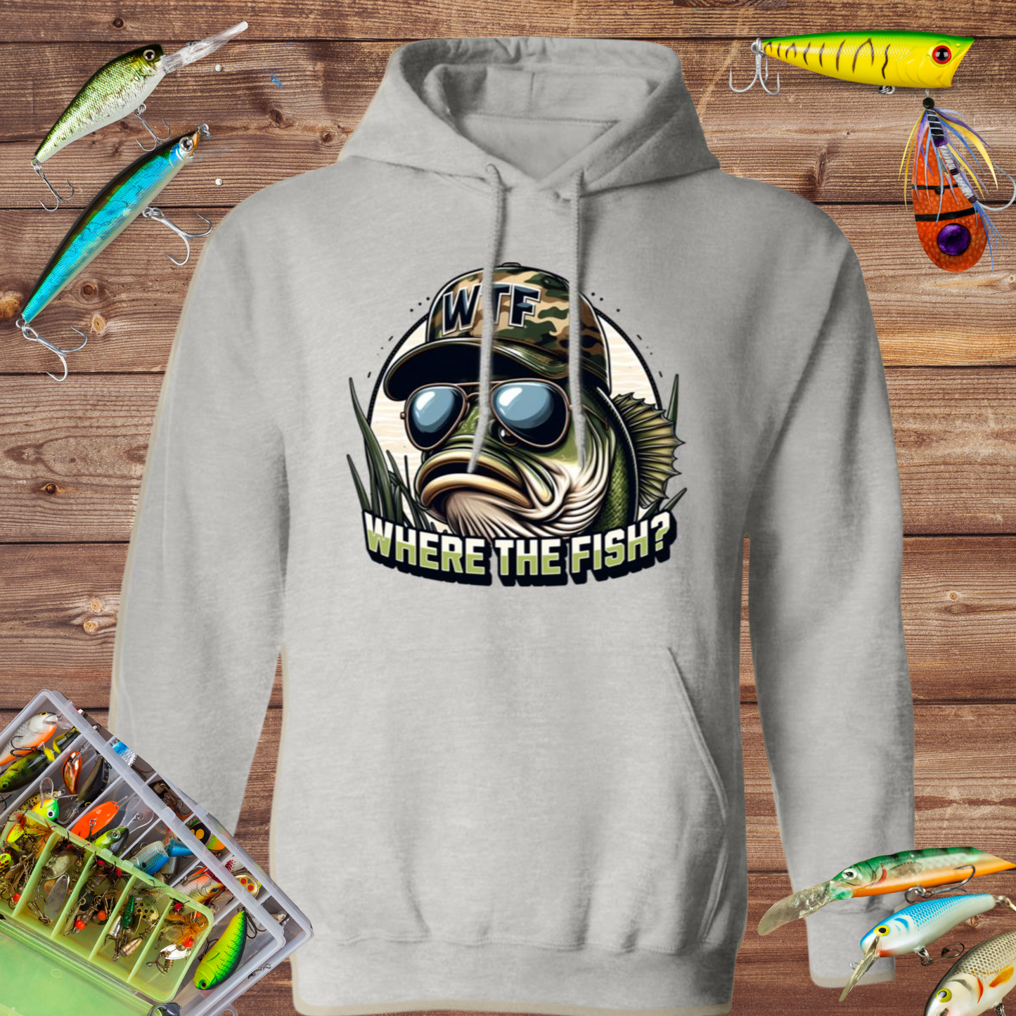 Where The Fish? Hoodie