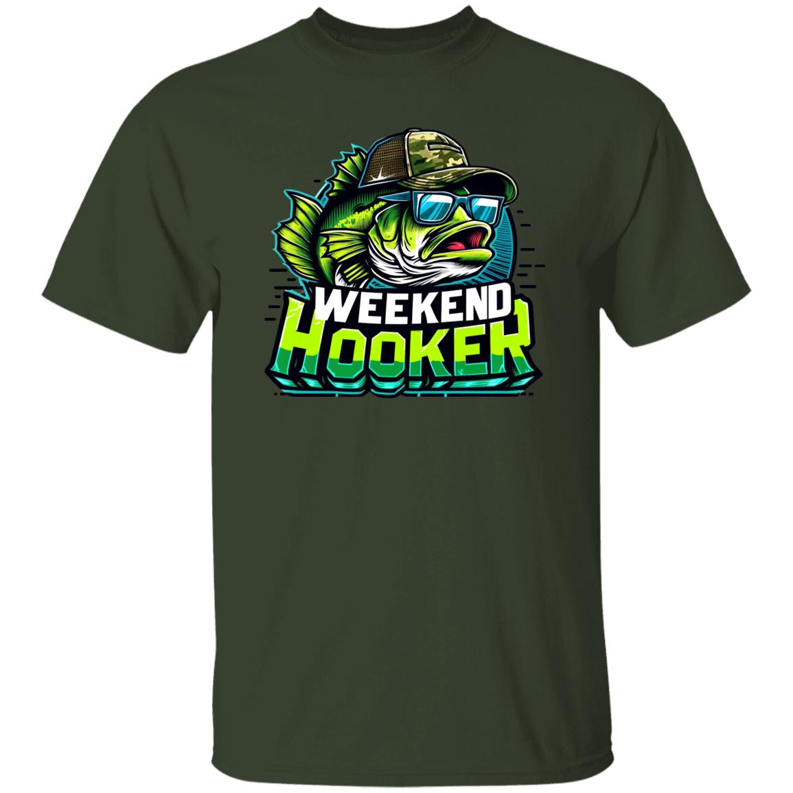 Weekend Hooker Fishing T Shirt