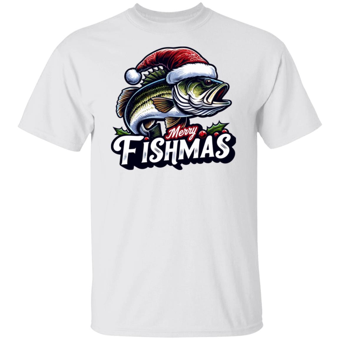 Merry Fishmas Fishing Tee