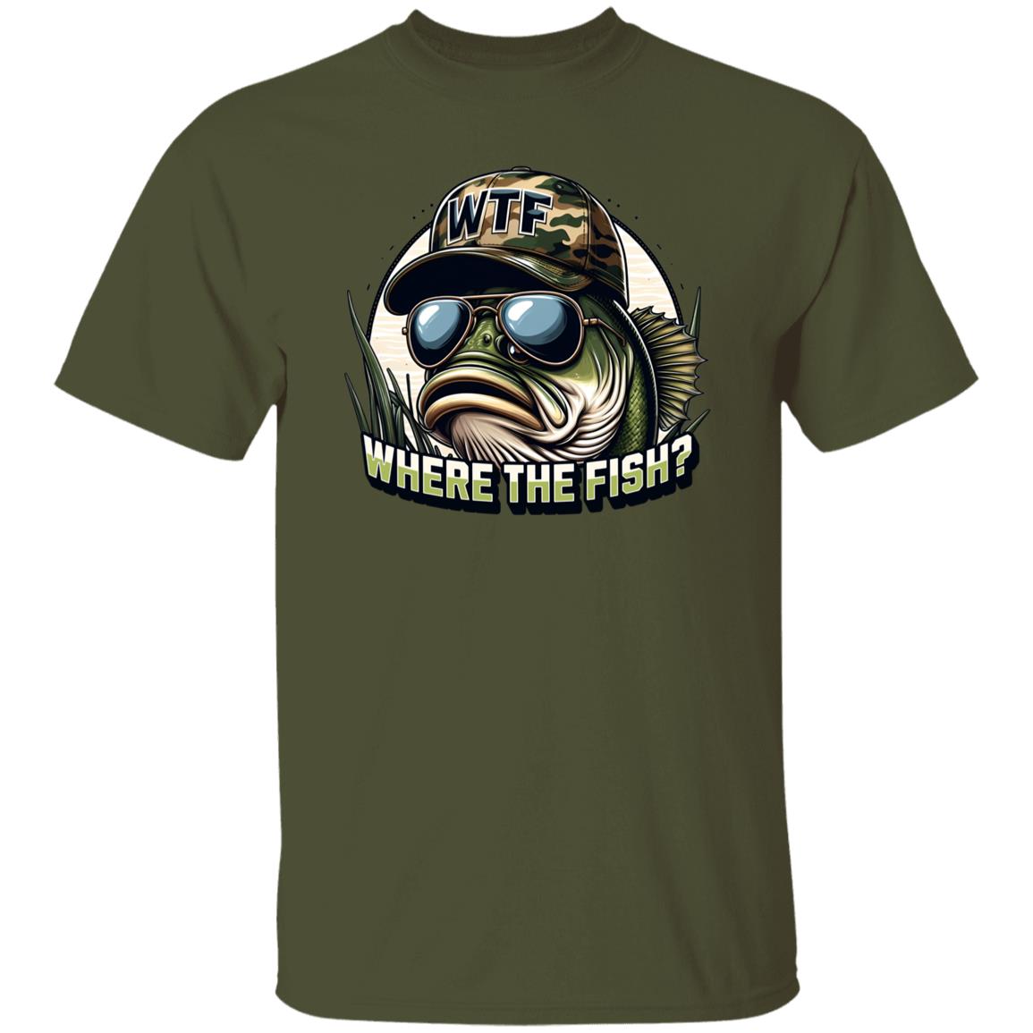 Where The Fish? Fishing T Shirt