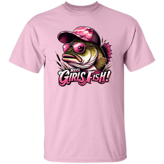 Reel Girls Fish Fishing T Shirt