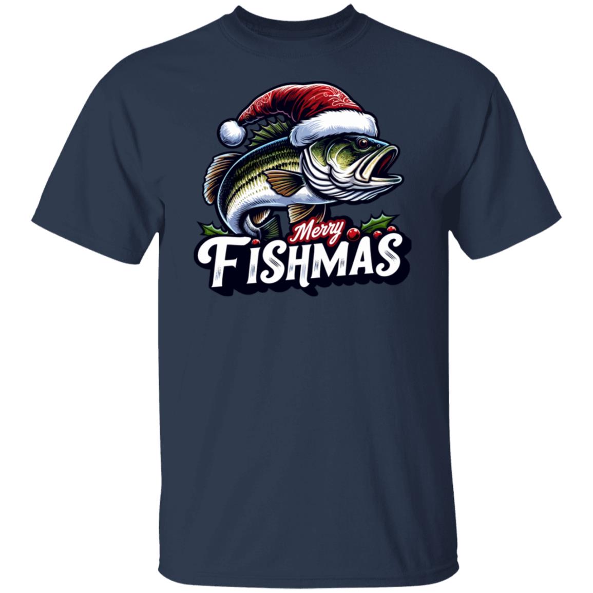 Merry Fishmas Fishing Tee