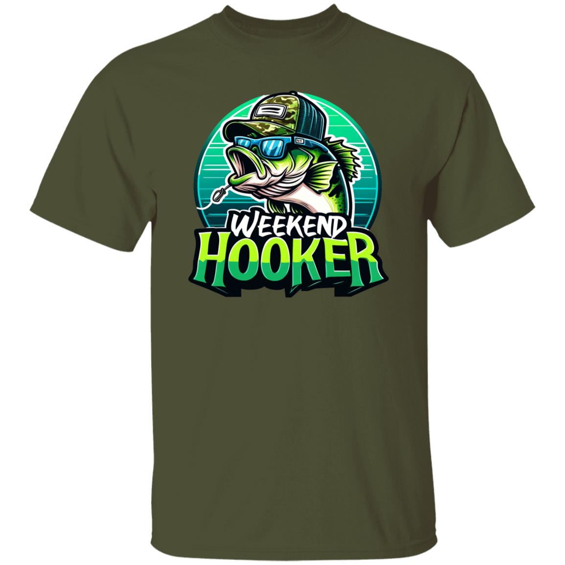 Weekend Hooker Fishing T Shirt