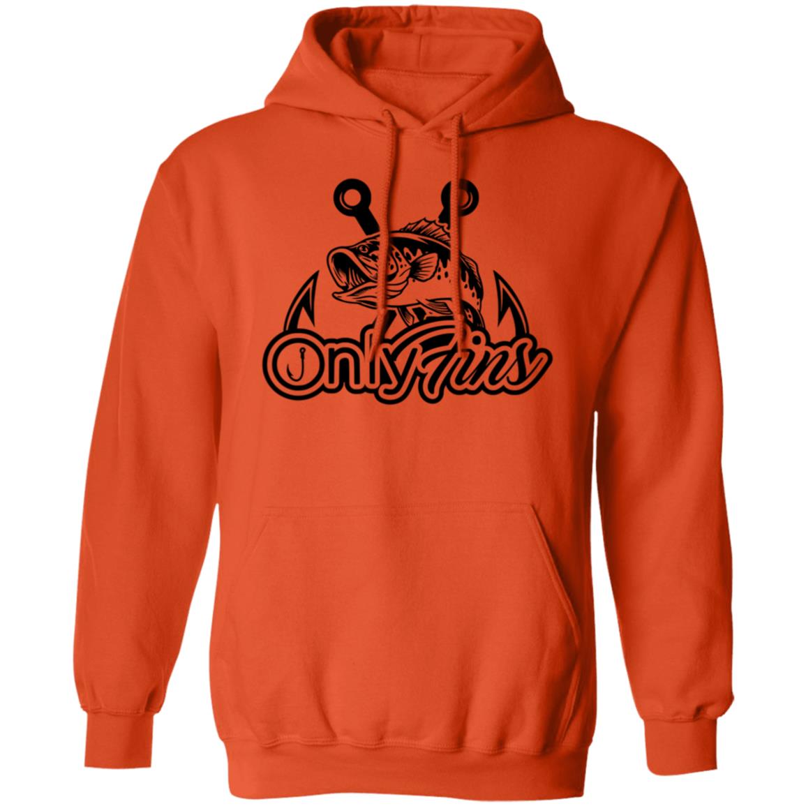 Only Fins Fishing Hoodie (Black Text)