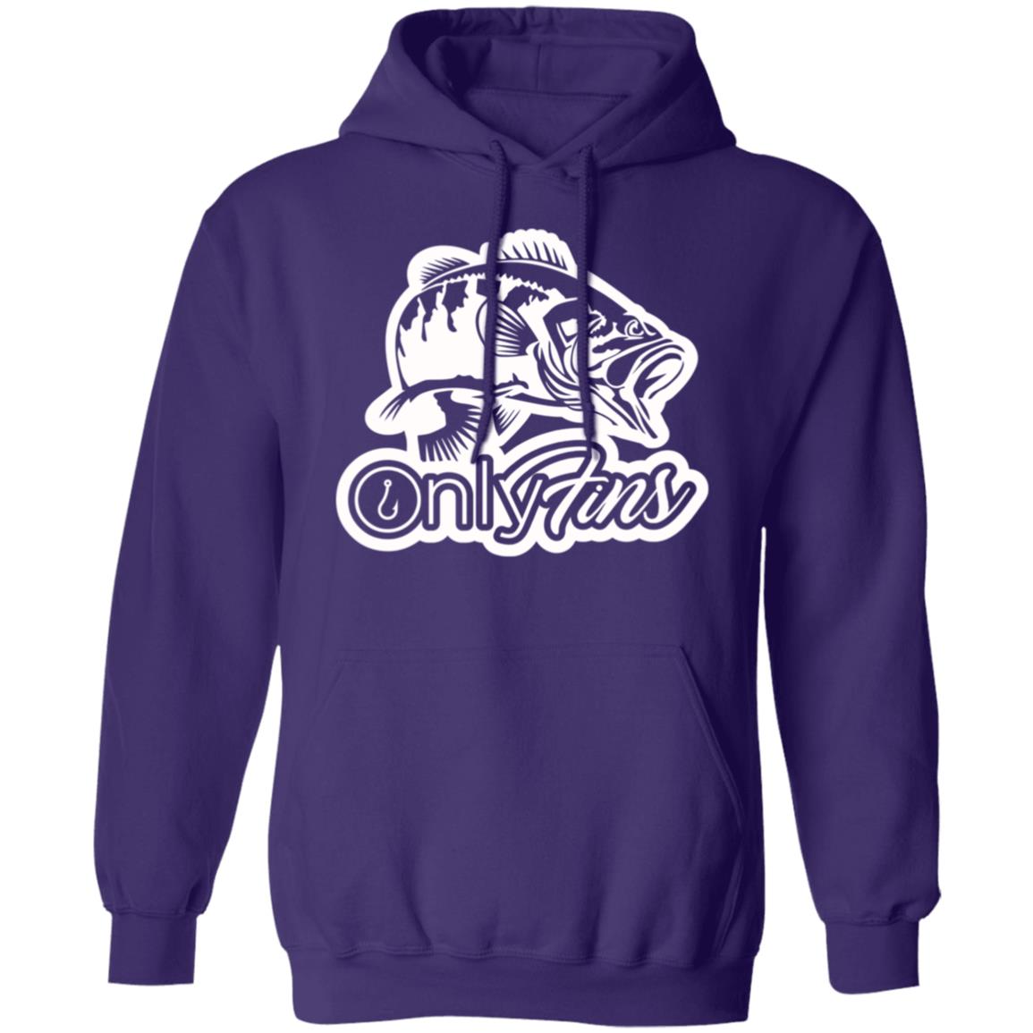 Only Fins Fishing Hoodie (White Text)