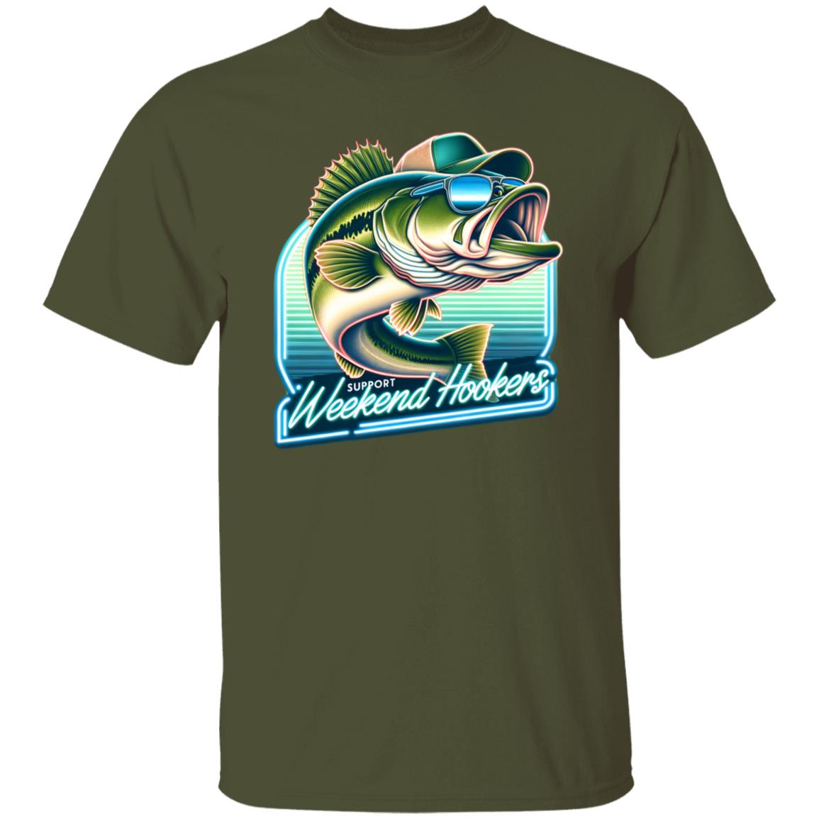 Support Weekend Hookers Fishing T Shirt
