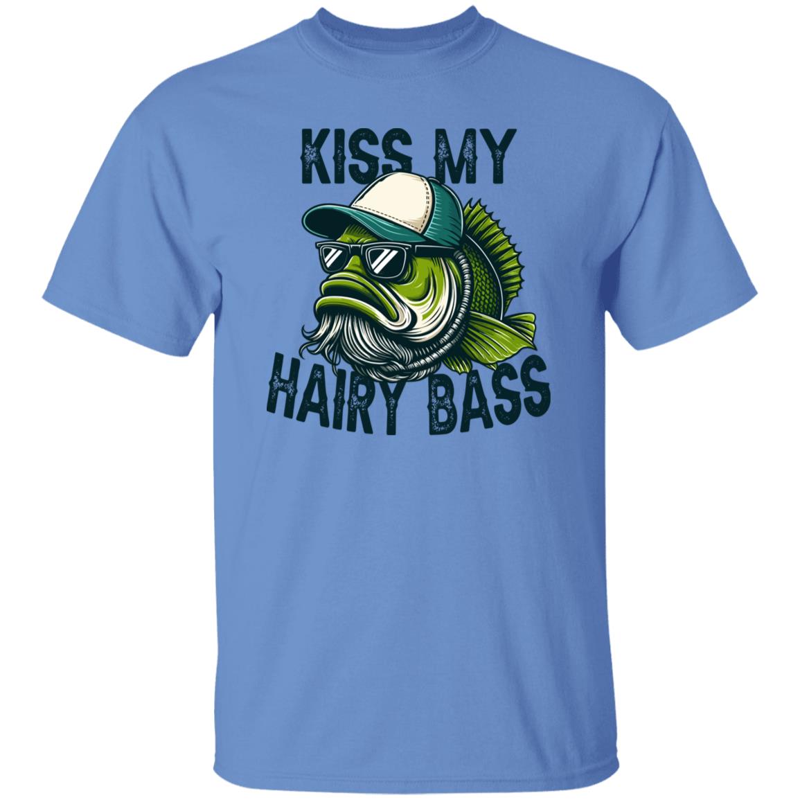 Kiss My Hairy Bass Fishing T Shirt