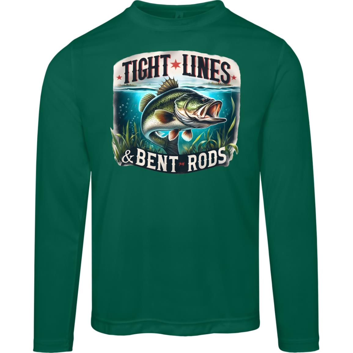 Tight Lines And Bent Rods SPF40 Performance Long Sleeve Tee