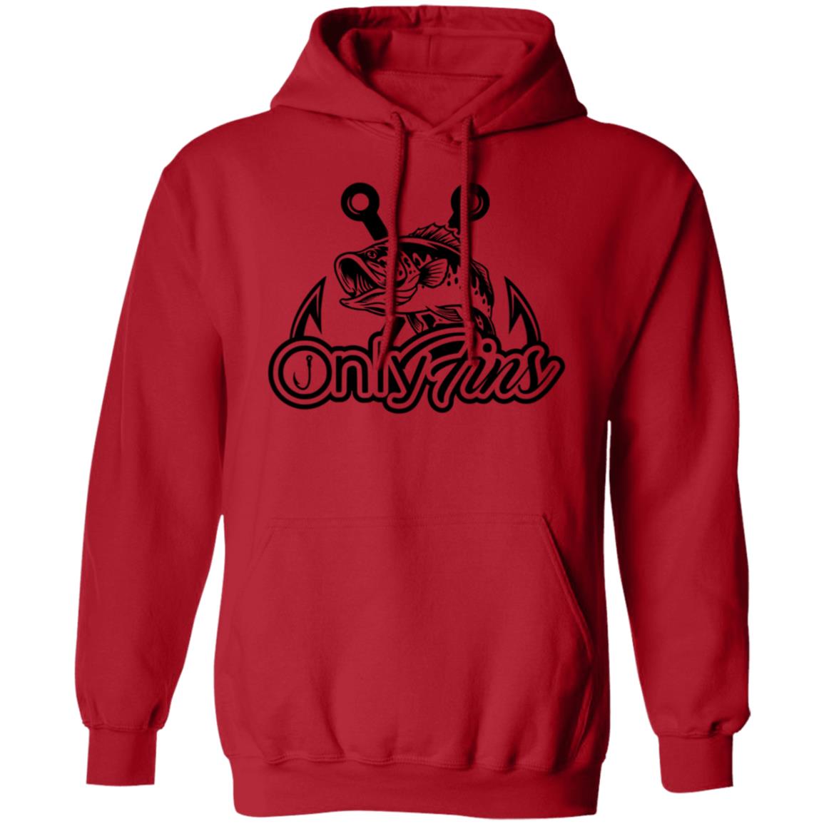Only Fins Fishing Hoodie (Black Text)