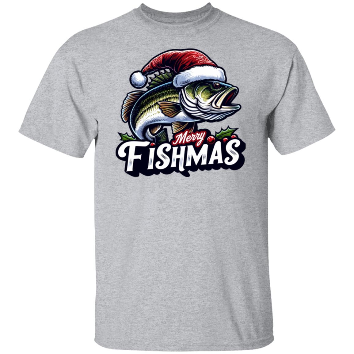 Merry Fishmas Fishing Tee