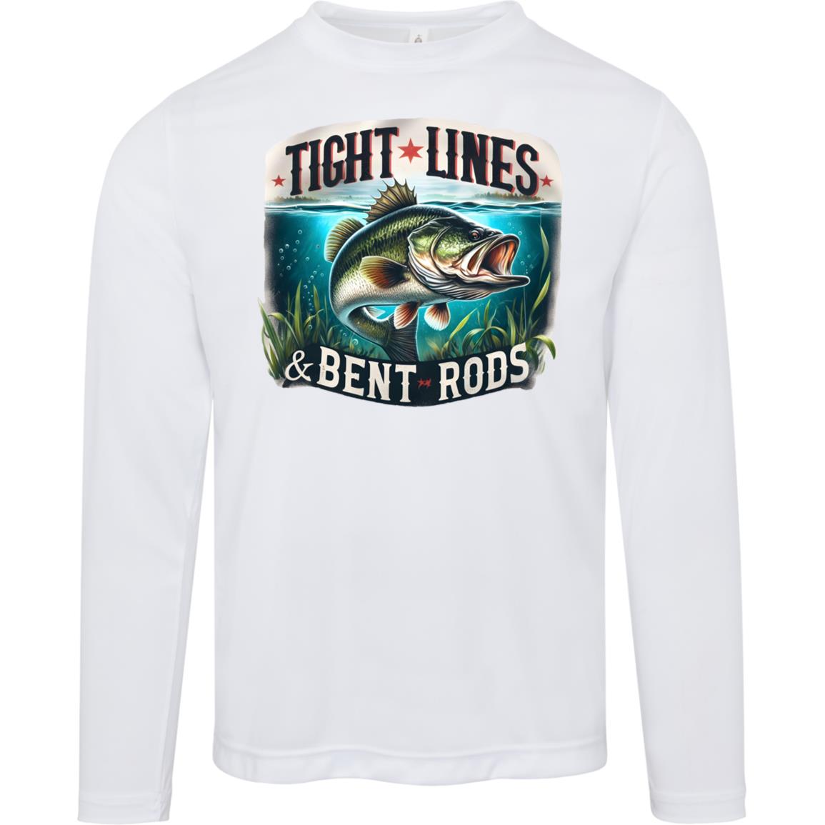 Tight Lines And Bent Rods SPF40 Performance Long Sleeve Tee