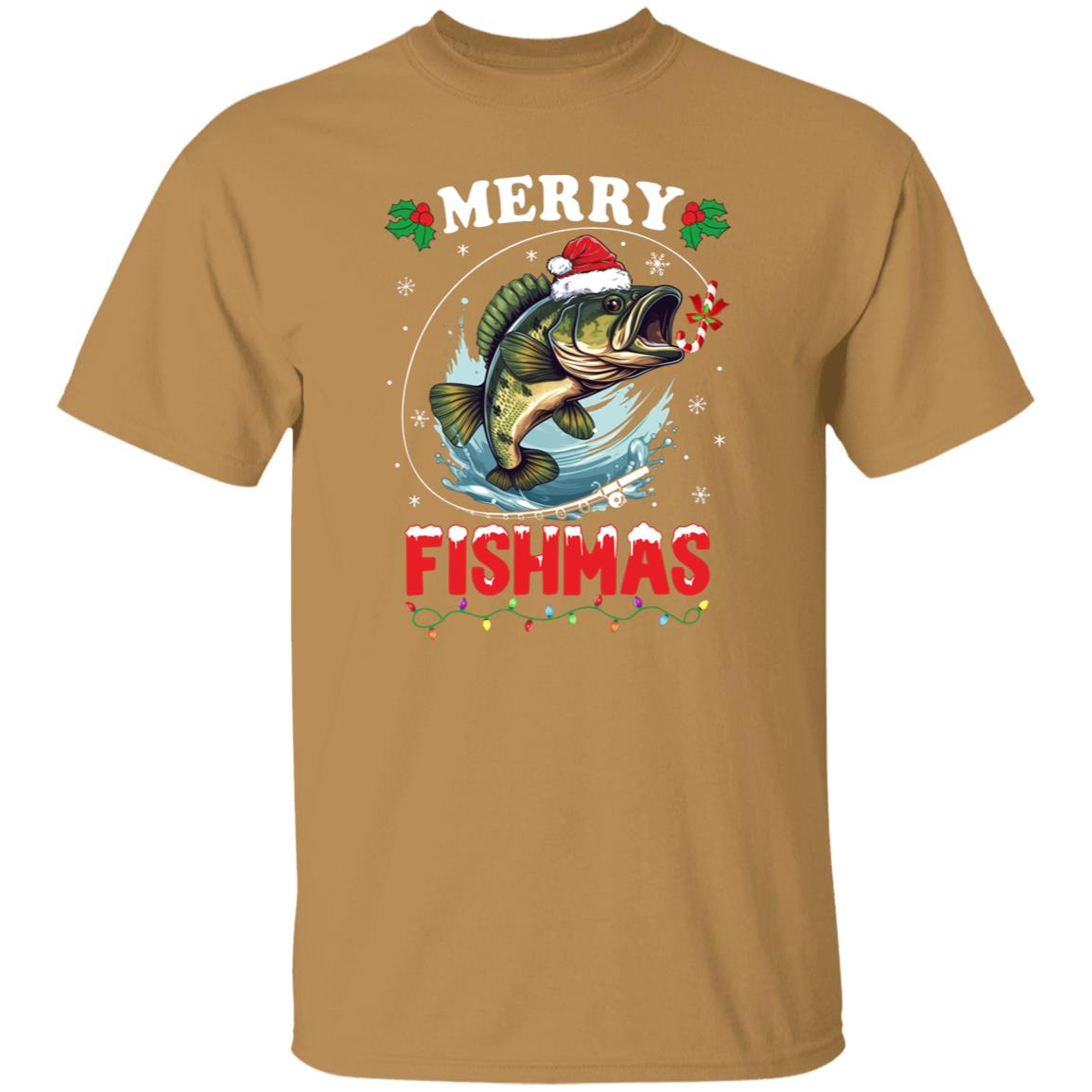 Merry Fishmas Fishing Tee