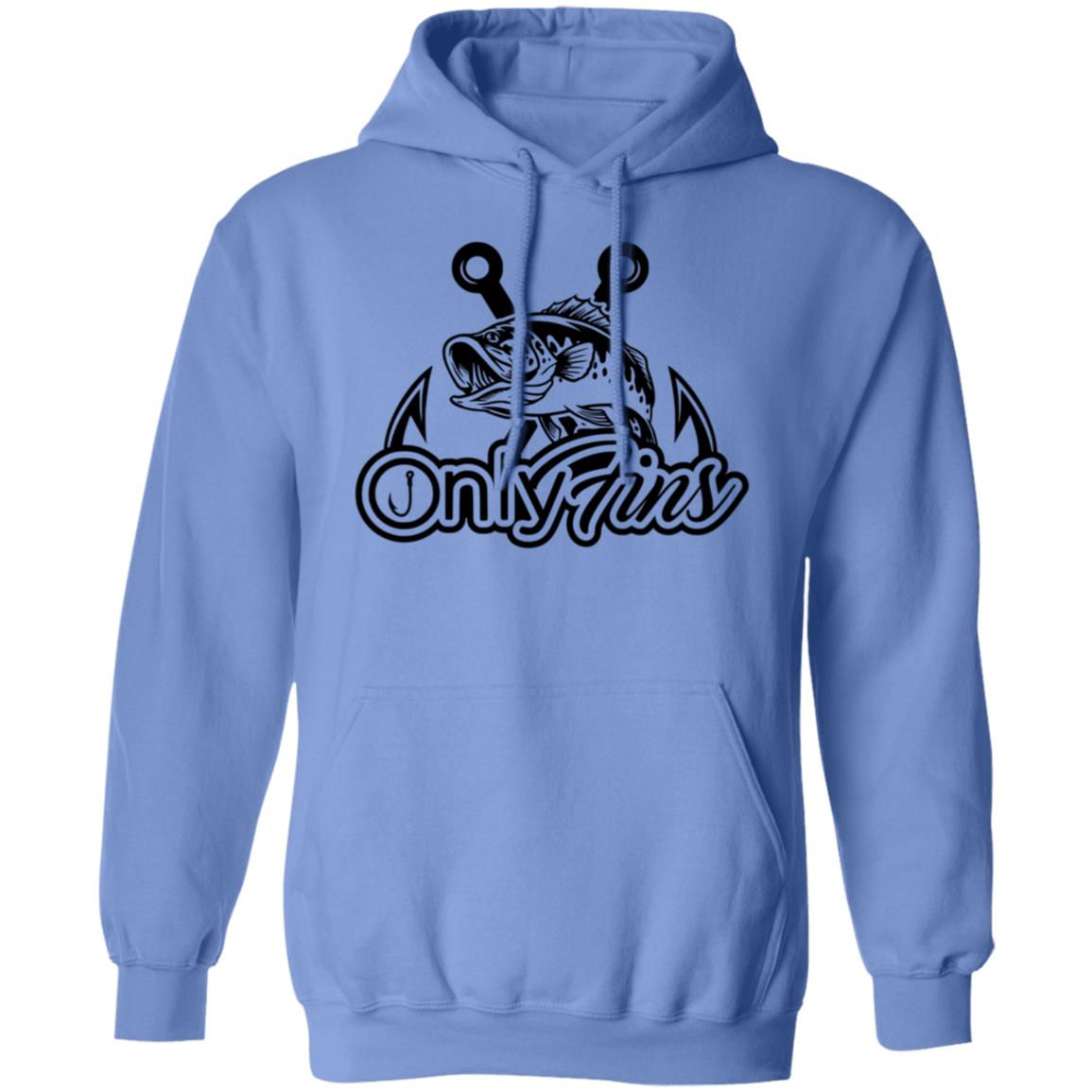Only Fins Fishing Hoodie (Black Text)