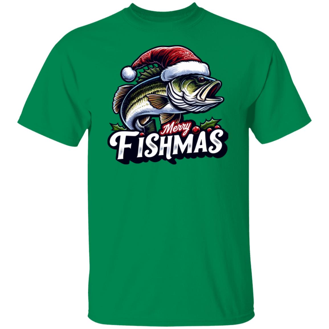 Merry Fishmas Fishing Tee