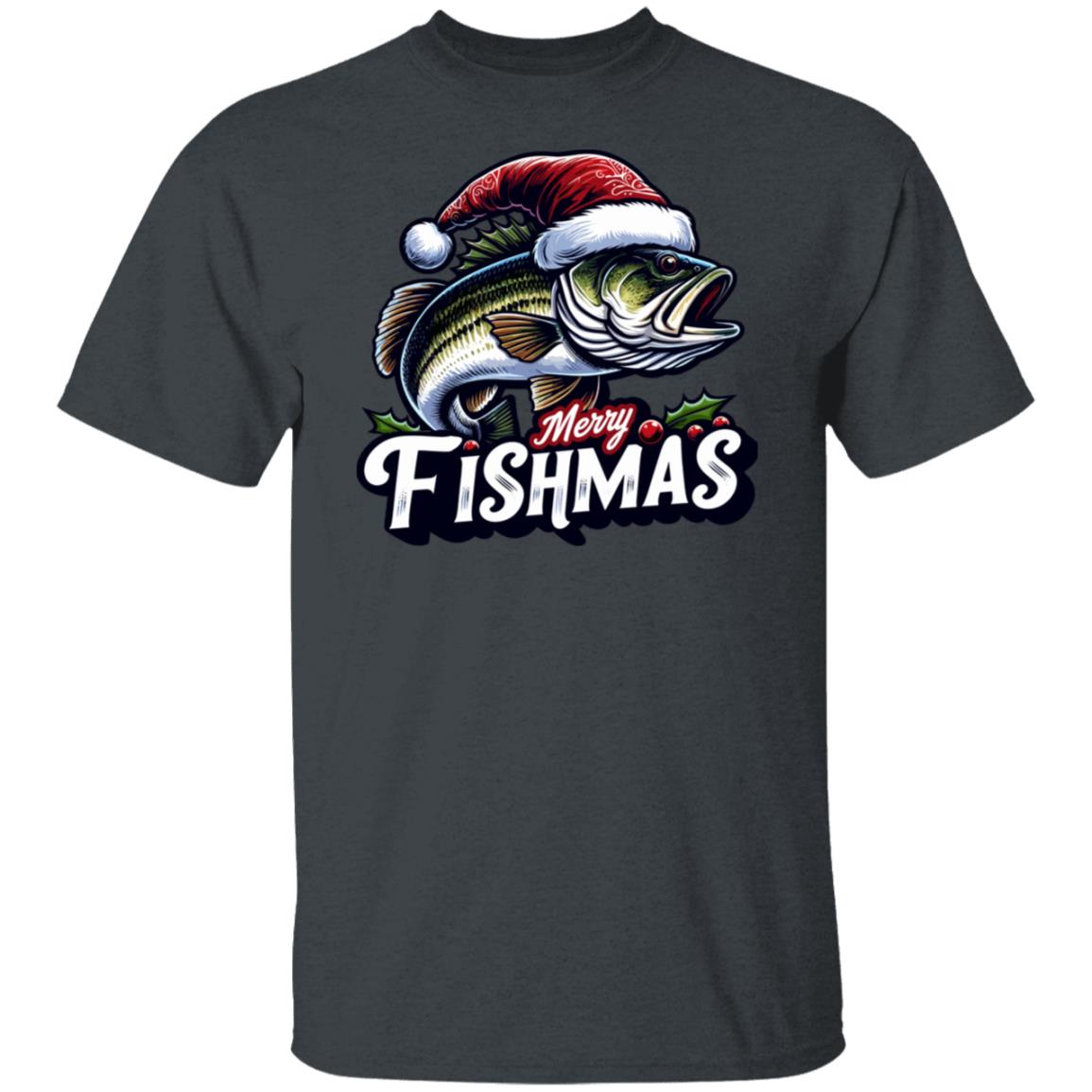 Merry Fishmas Fishing Tee