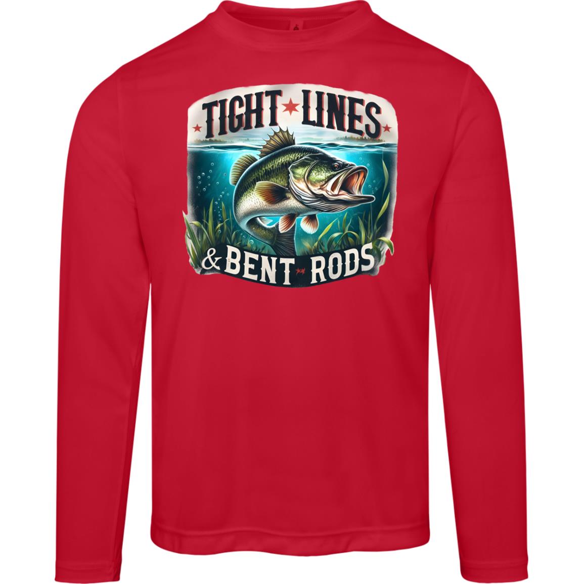 Tight Lines And Bent Rods SPF40 Performance Long Sleeve Tee