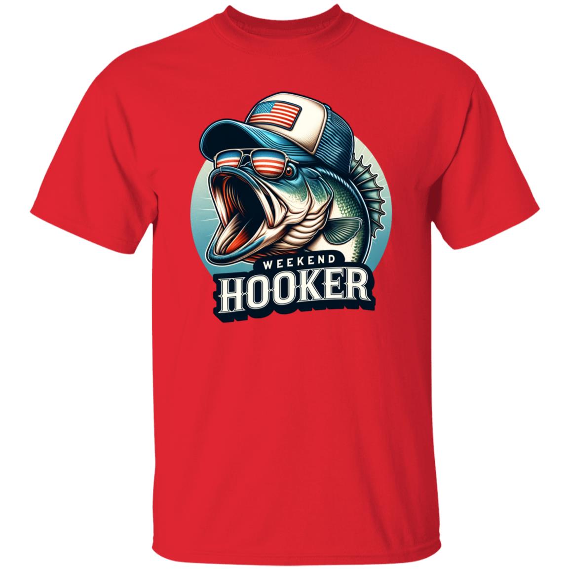 Weekend Hooker Fishing T Shirt