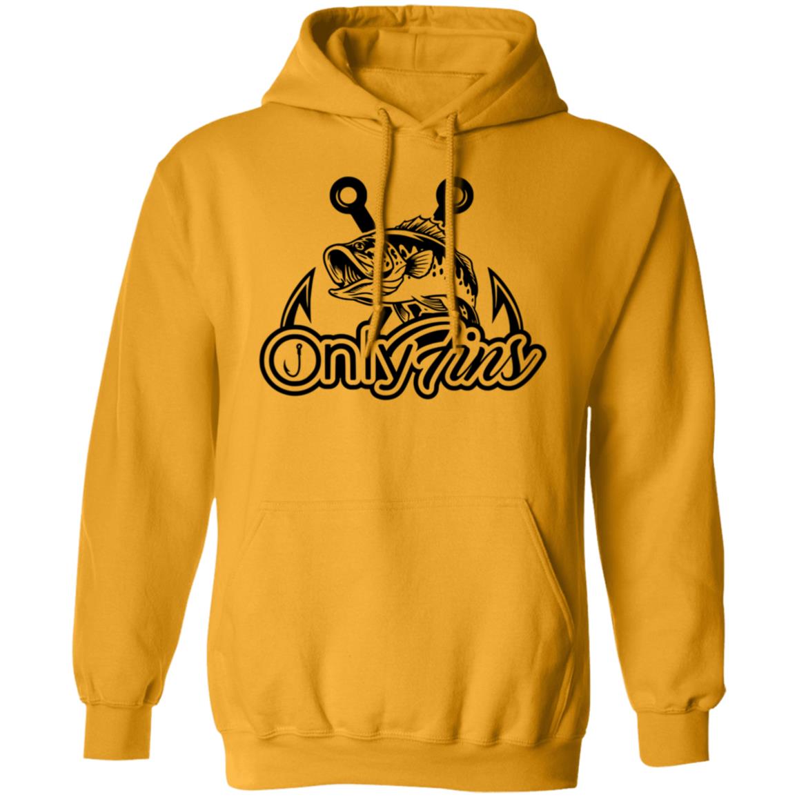 Only Fins Fishing Hoodie (Black Text)