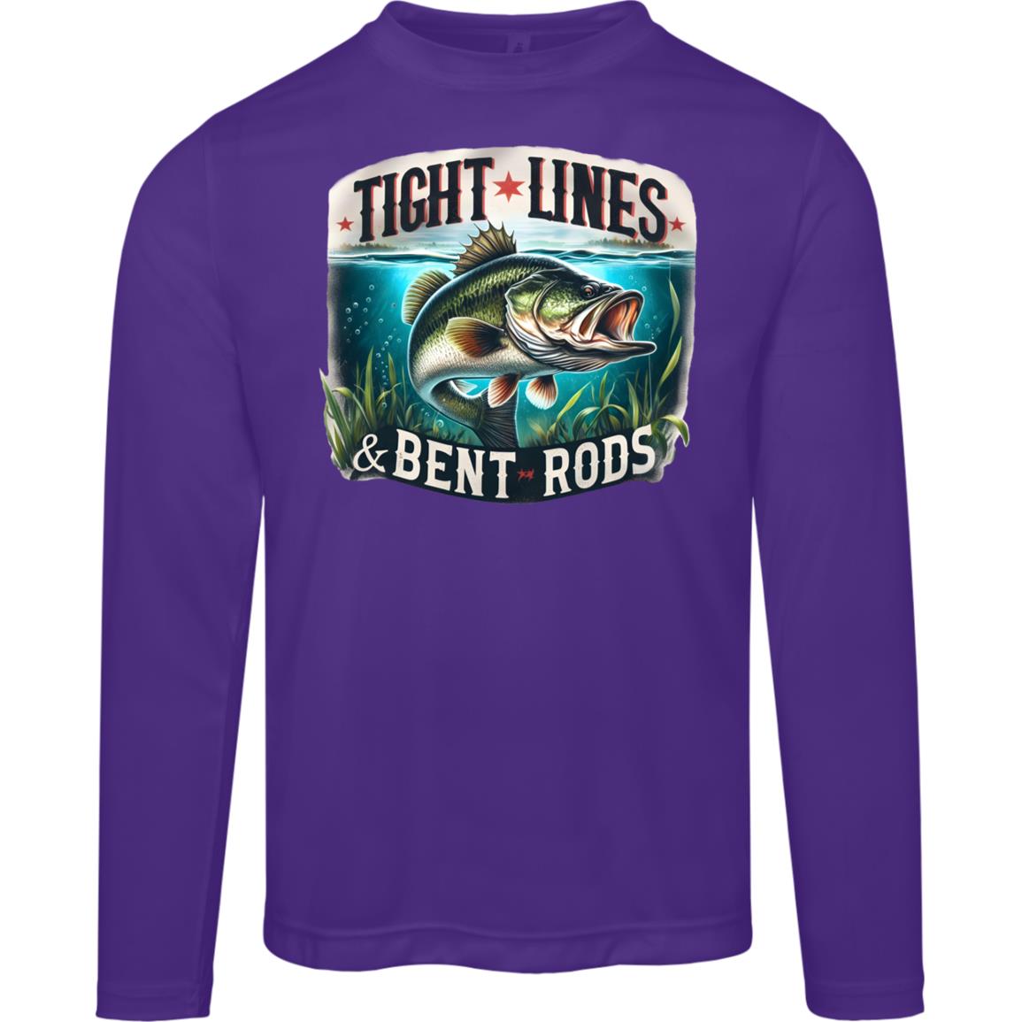 Tight Lines And Bent Rods SPF40 Performance Long Sleeve Tee
