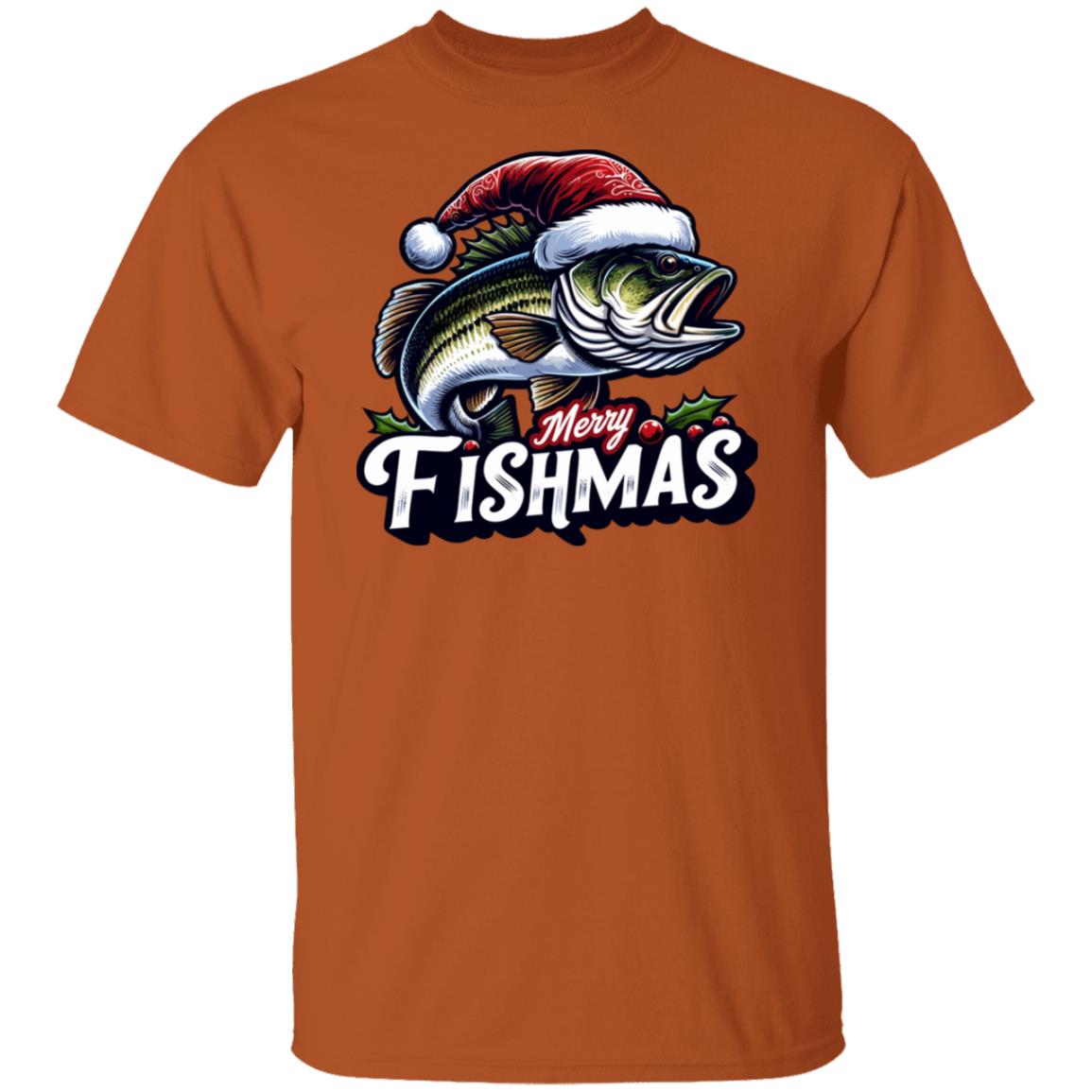 Merry Fishmas Fishing Tee