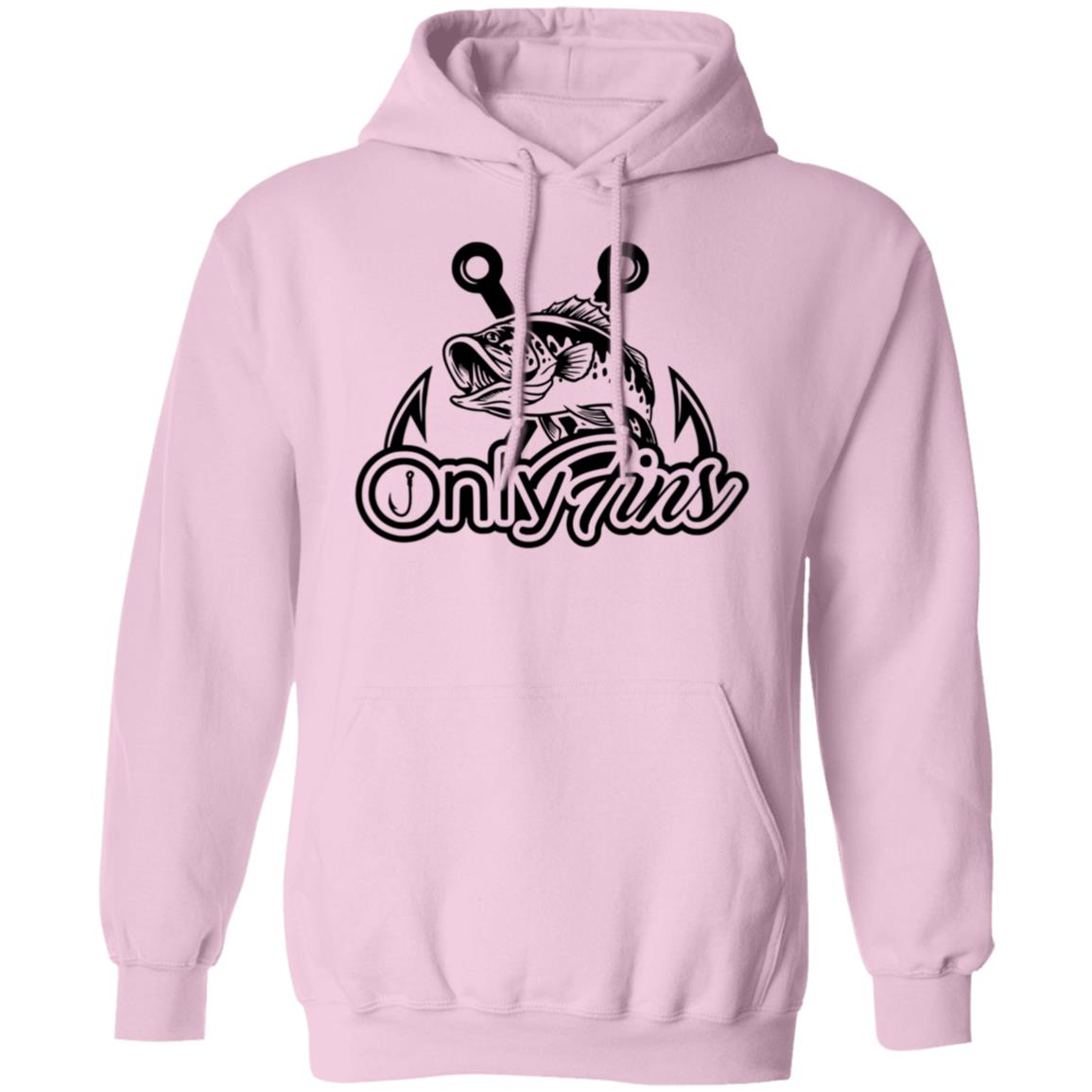 Only Fins Fishing Hoodie (Black Text)