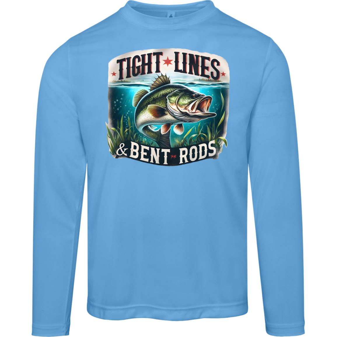 Tight Lines And Bent Rods SPF40 Performance Long Sleeve Tee