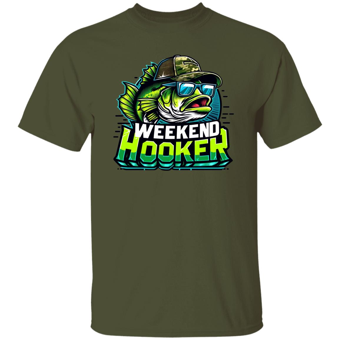 Weekend Hooker Fishing T Shirt