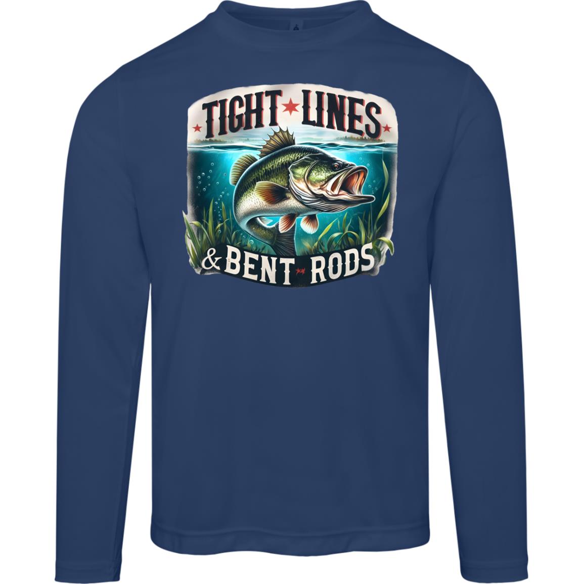 Tight Lines And Bent Rods SPF40 Performance Long Sleeve Tee