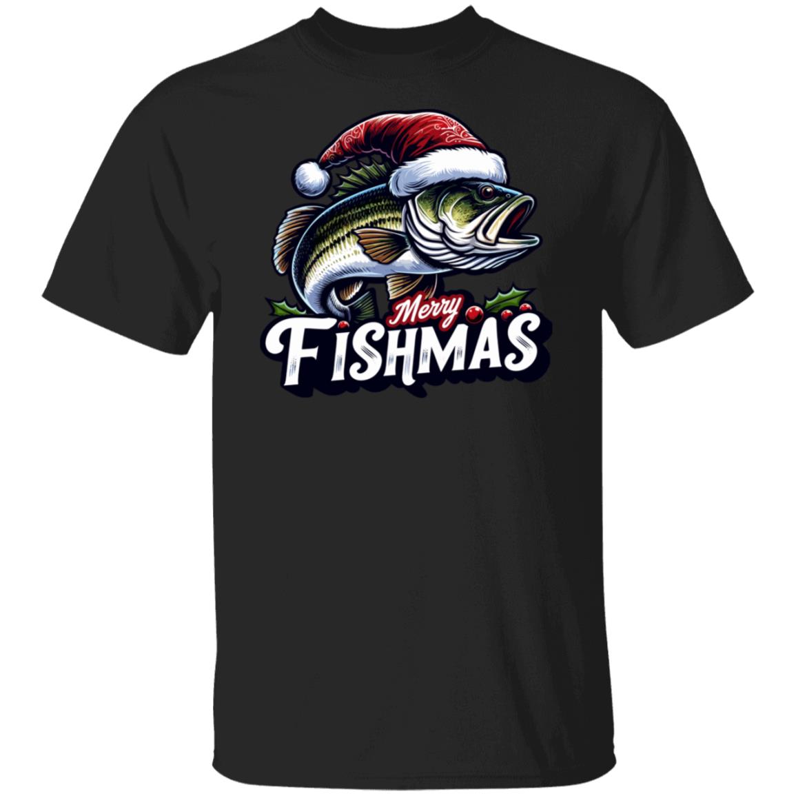 Merry Fishmas Fishing Tee