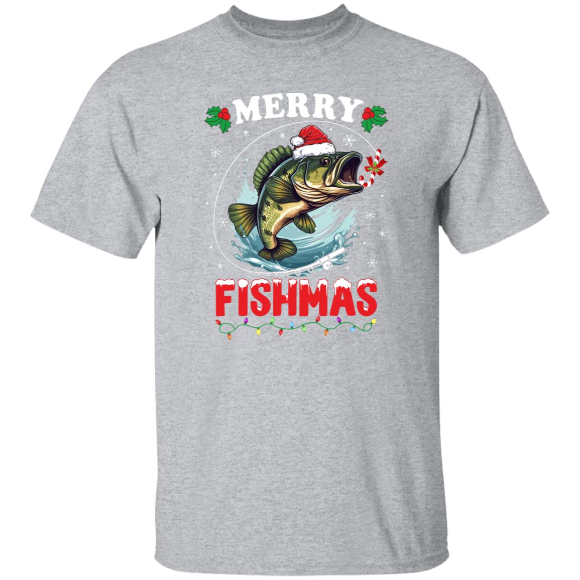 Merry Fishmas Fishing Tee