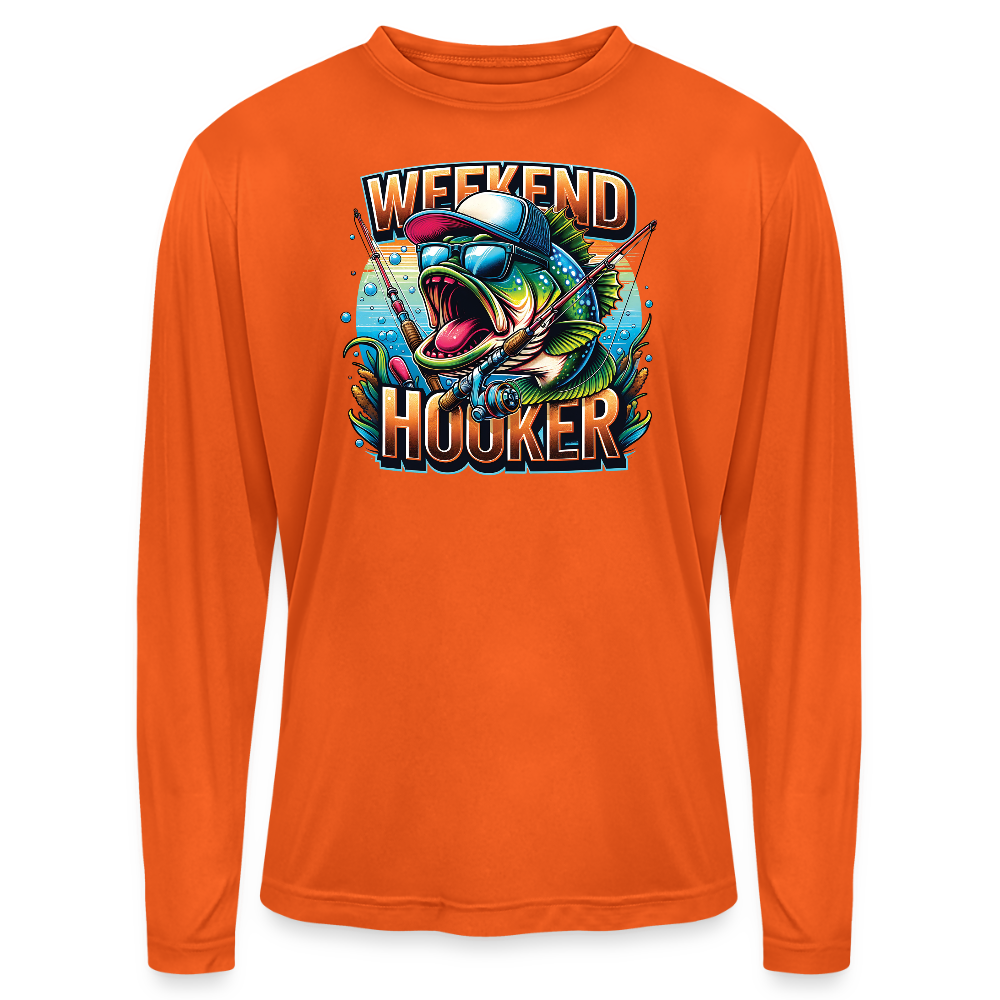 Weekend Hooker UPF40 Performance Long Sleeve T Shirt - orange