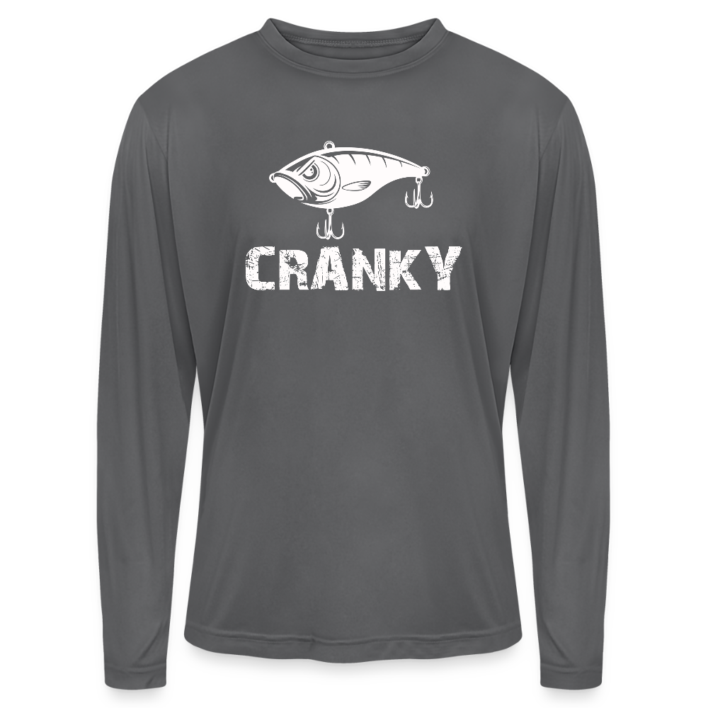 Cranky Crankbait UPF40 Performance Long Sleeve T Shirt - graphite