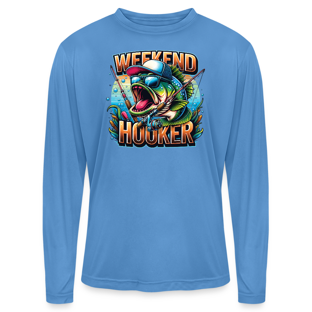 Weekend Hooker UPF40 Performance Long Sleeve T Shirt - light blue