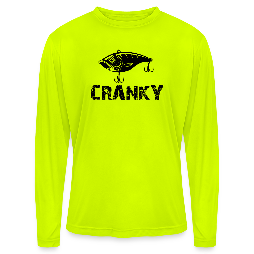 Men's Zone Performance Long-Sleeve T-Shirt - safety yellow