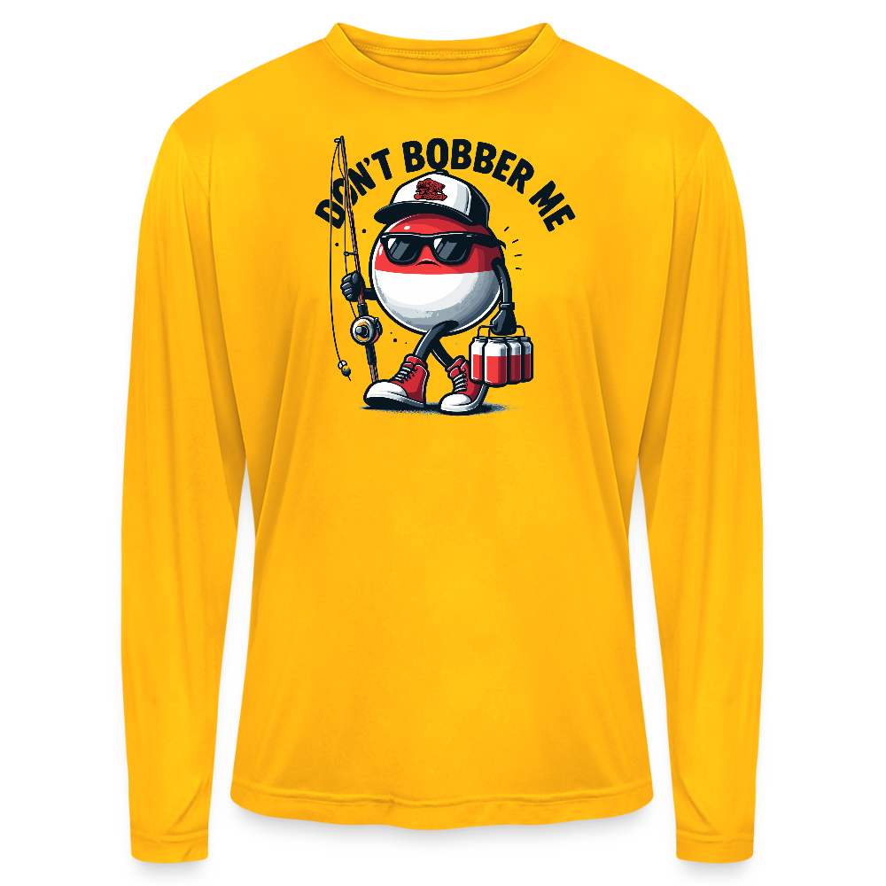 Dont Bobber Me Performance Fishing Long Sleeve Tee - gold