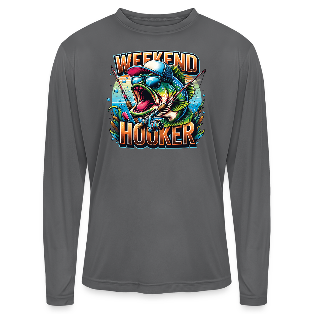 Weekend Hooker UPF40 Performance Long Sleeve T Shirt - graphite