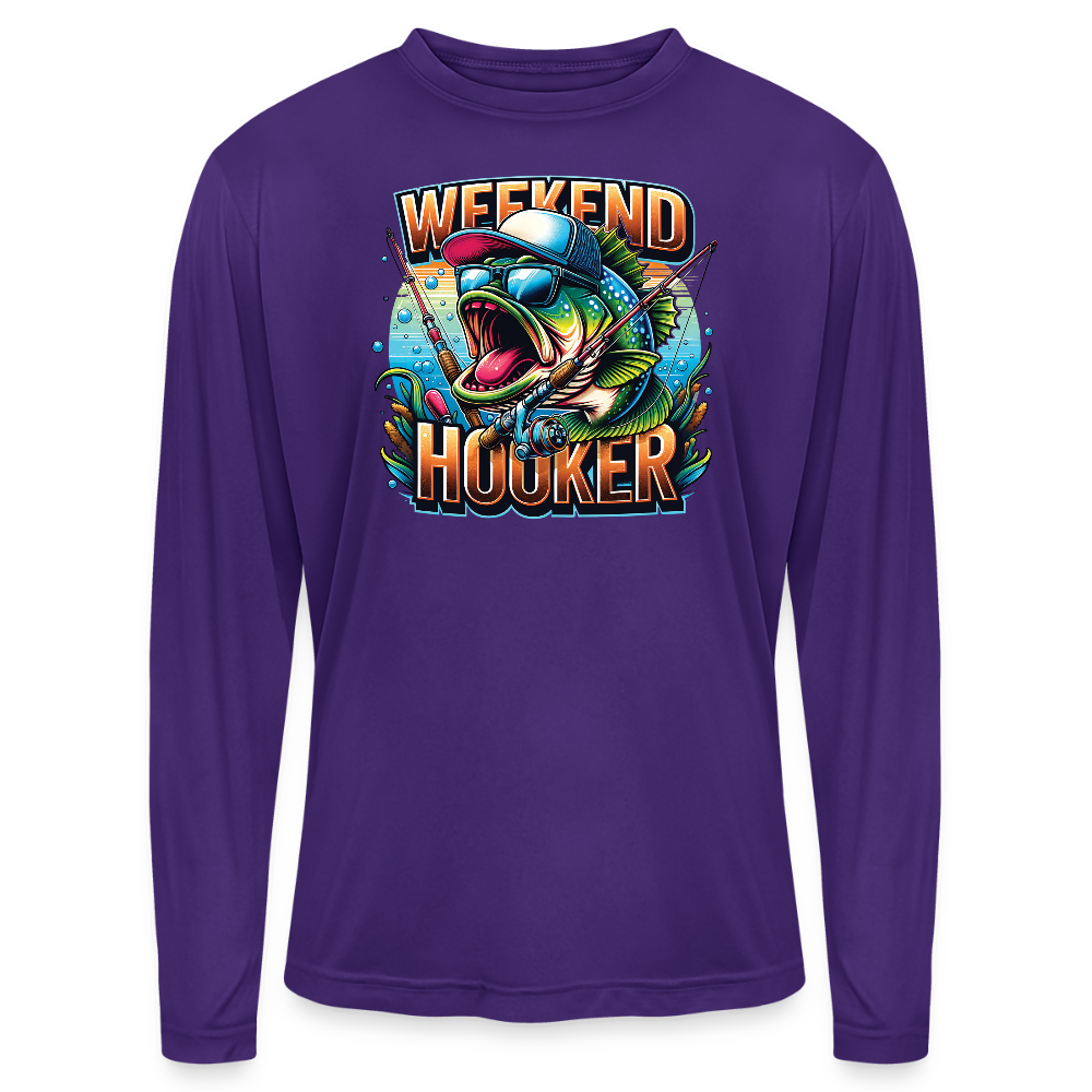 Weekend Hooker UPF40 Performance Long Sleeve T Shirt - purple