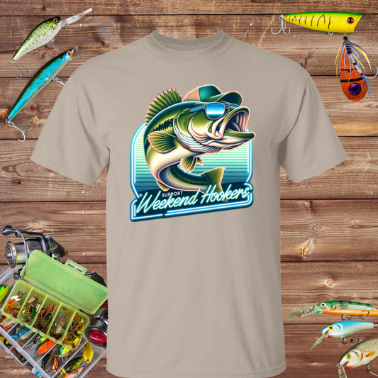 Support Weekend Hookers Fishing T Shirt