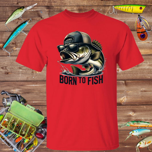 Born To Fish Fishing T Shirt