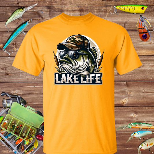 Lake Life Fishing T Shirt