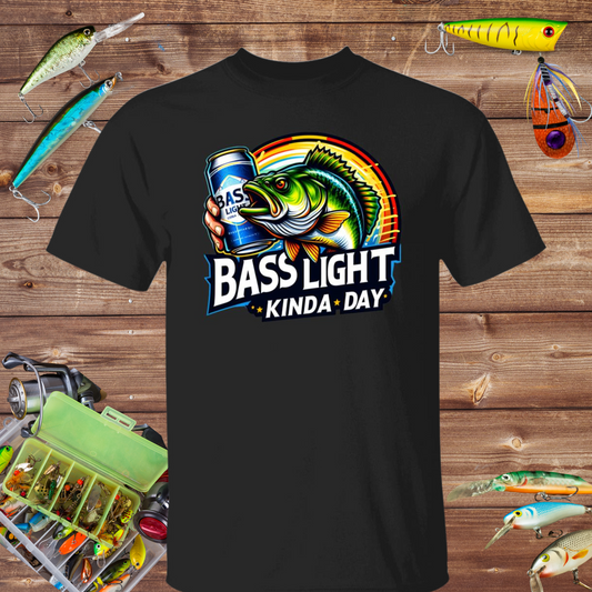 Bass Light Kinda Day Fishing T Shirt