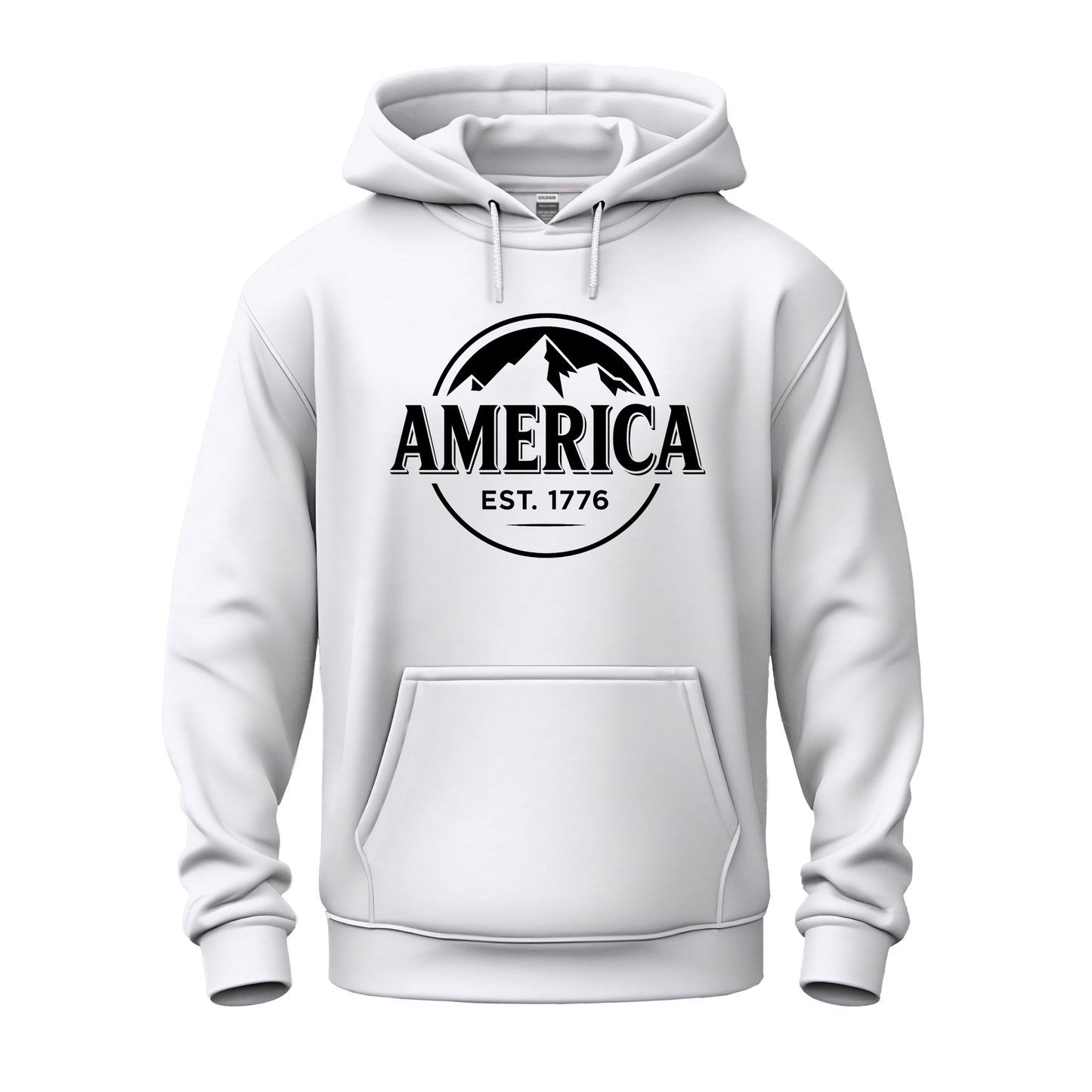 America Patriotic Beer Drinking Hoodie (Black Design)