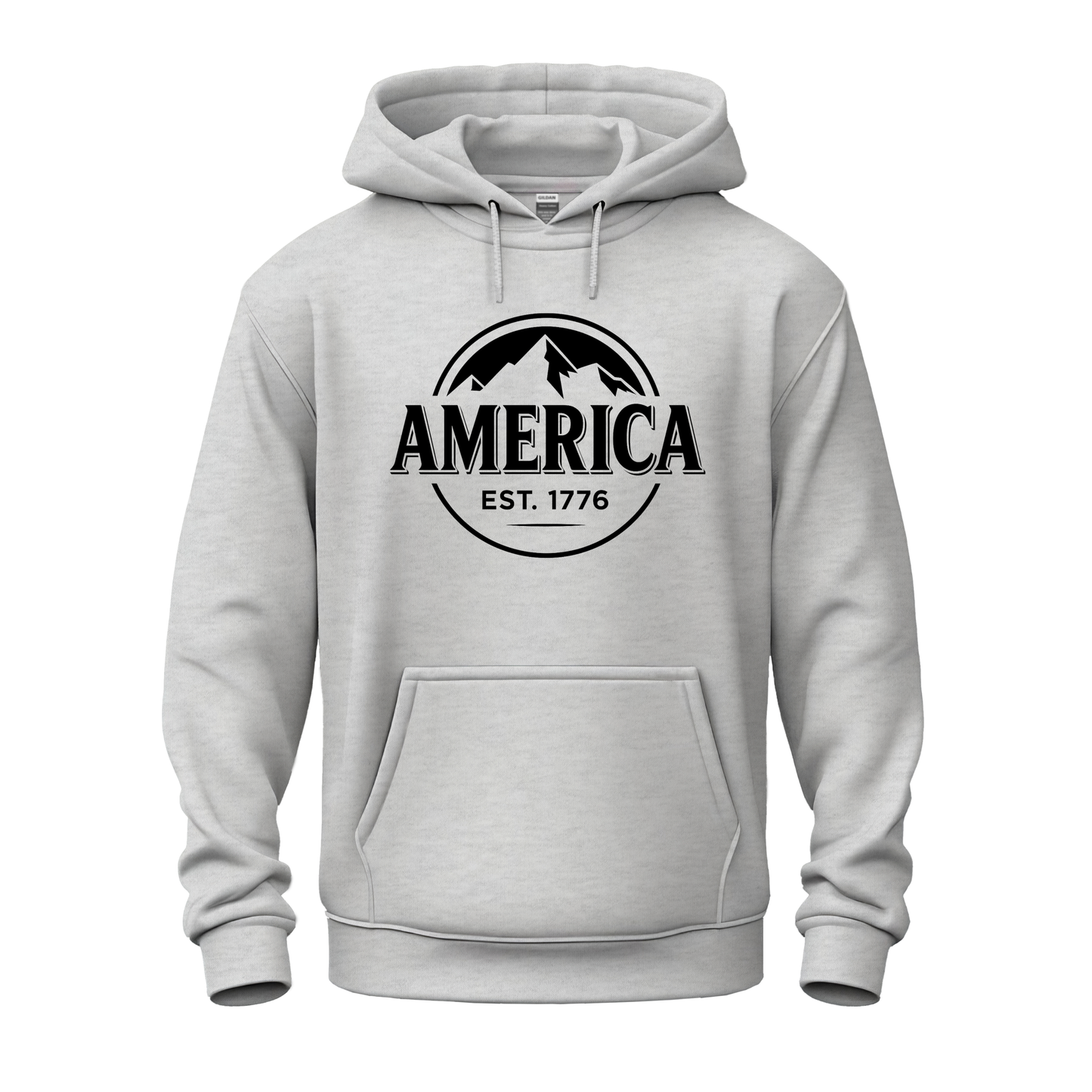 America Patriotic Beer Drinking Hoodie (Black Design)