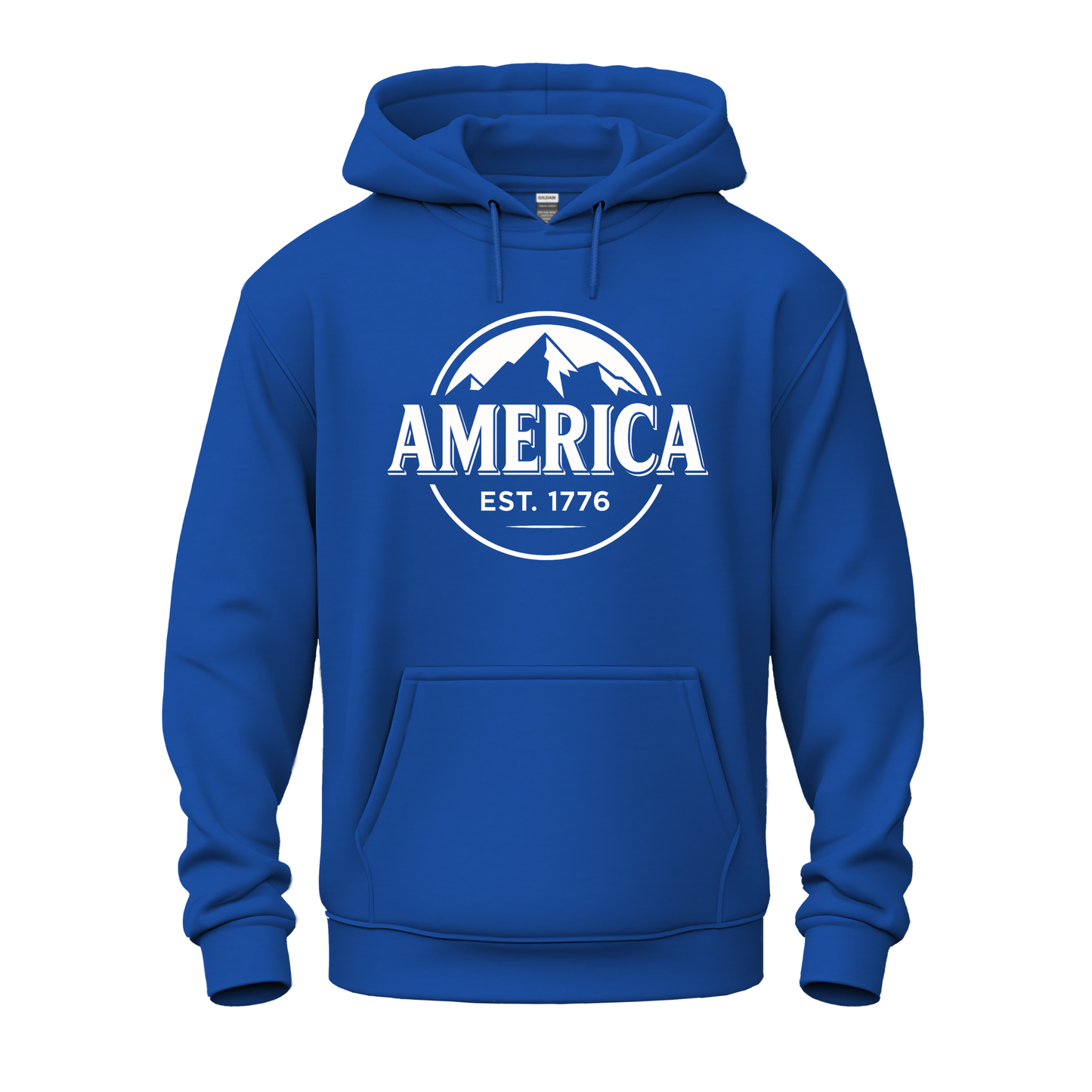 America Patriotic Beer Drinking Hoodie (White Design)