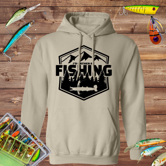 I'd Rather Be Fishing Hoodie