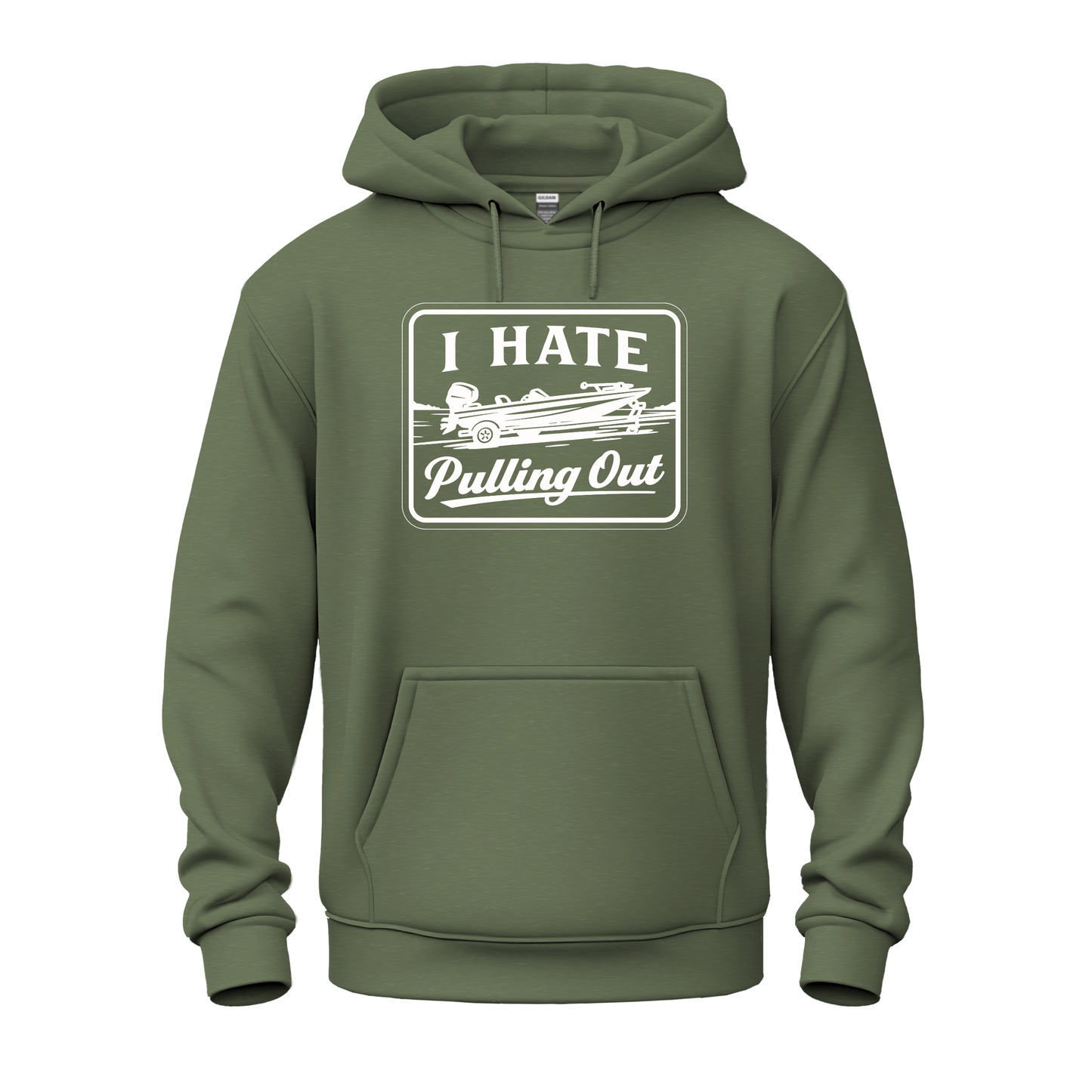 I Hate Pulling Out Fishing Hoodie ( White Design)