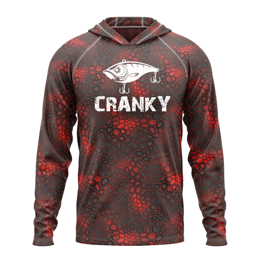 Cranky Crankbait SPF50 Performance Fishing Hoodie
