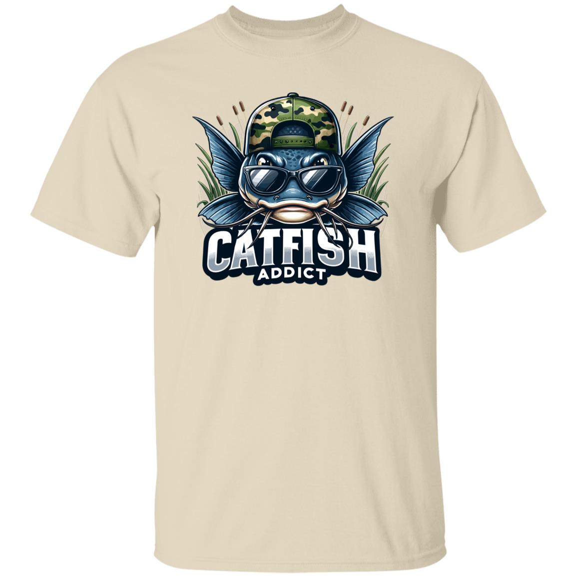 Catfish Addict Fishing T Shirt