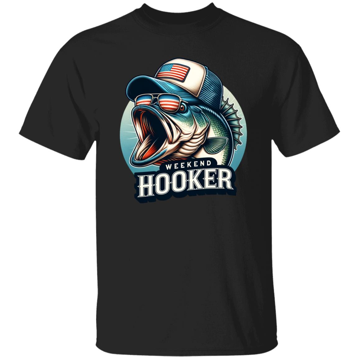 Weekend Hooker Fishing T Shirt